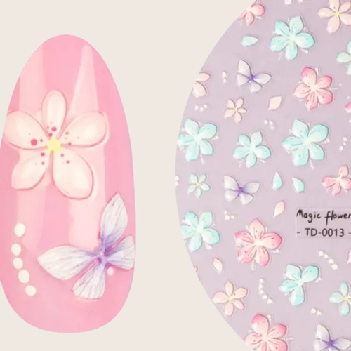 Emmi-Nail - 5D Nail Art Sticker Soft Gel Flower 2